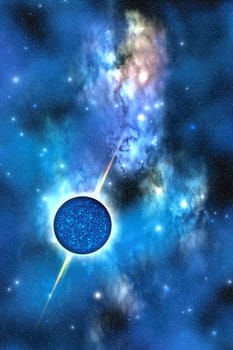 A Neutron Star is a huge extremely dense star which is a stellar remnant from a supernova explosion.