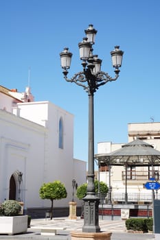 Square next to the Catholic Church in isla cristina