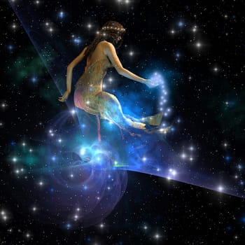 Celesta is the goddess who created stars and spread them throughout the universe.
