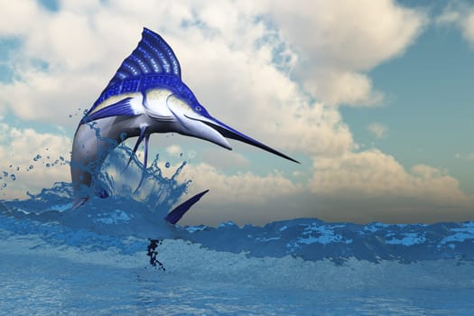 The Marlin is one of the best fighting fish for sport fishing and has amazing blue colors.