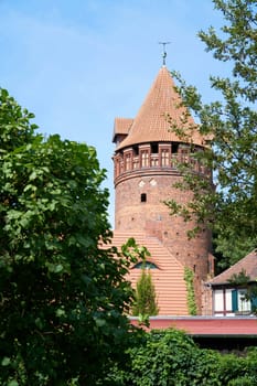 Medieval prison tower at the castle complex of Tangermünde