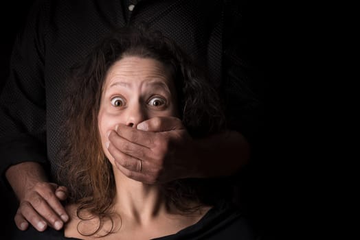 Abused woman victim of domestic violence