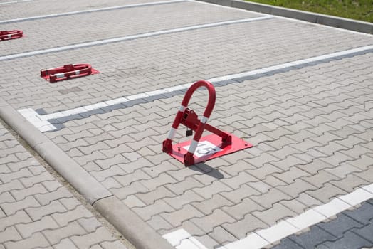 close up on car parking