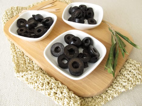 Sliced black olives