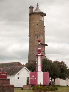 tower outside on sea front of harwich in essex  England  UK