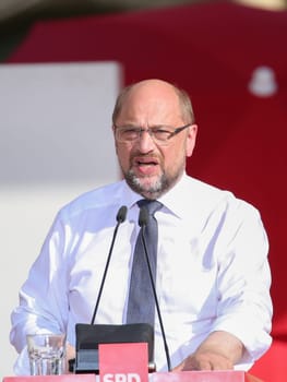 Martin Schulz,SPD party chairman and chancellor candidate on 28.08.2017 in Magdeburg