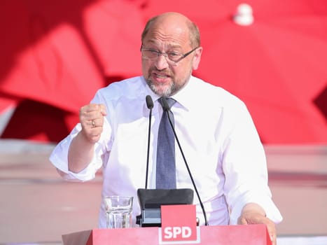Martin Schulz,SPD party chairman and chancellor candidate on 28.08.2017 in Magdeburg