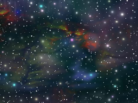 Image, illustration of the beautiful immense universe.