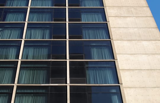 windows concrete building hotel facade tourism business city background