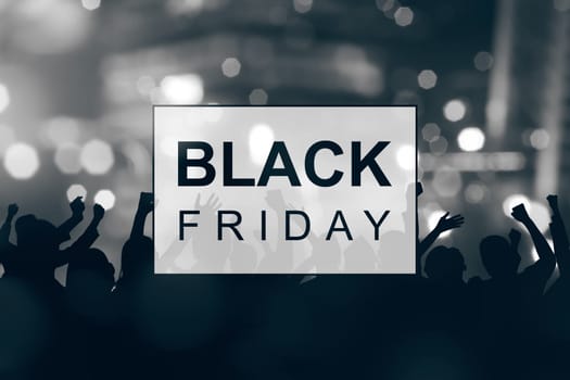 Black Friday announcement with abstract background