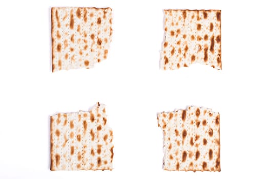 Isolated Broken in Four Square Matzah Shmura Saved Jewish Pesach Tradition