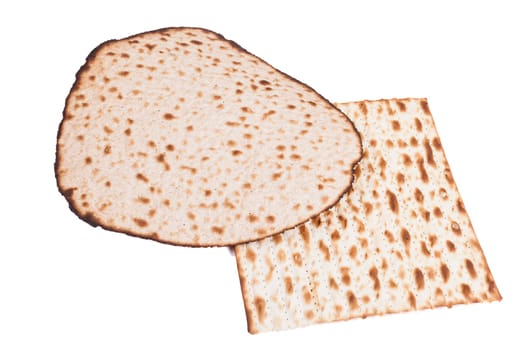 Isolated Round and Square Matzah Shmura Saved Jewish Pesach Tradition