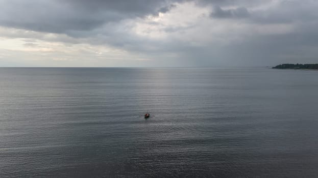 Roja Latvia Baltic Sea Seaside Aerial drone top view