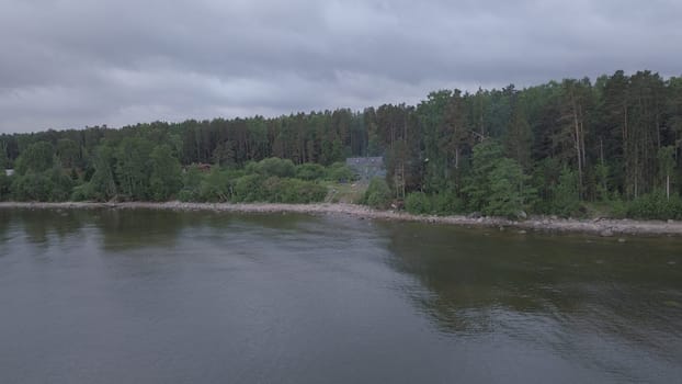 Roja Latvia Baltic Sea Seaside Aerial drone top view
