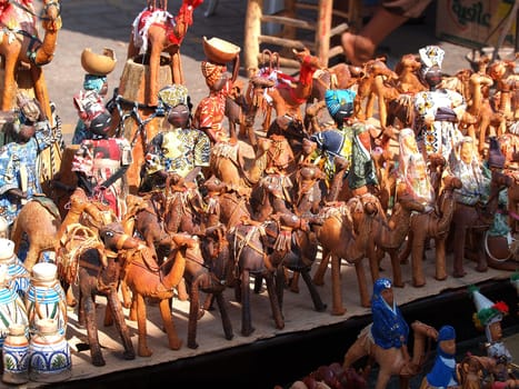 toys on open market in Marrakesh