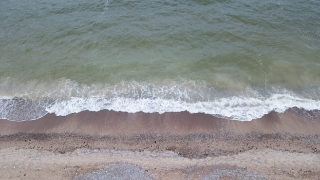 Liepaja Latvia Baltic Sea Seaside Aerial drone top view