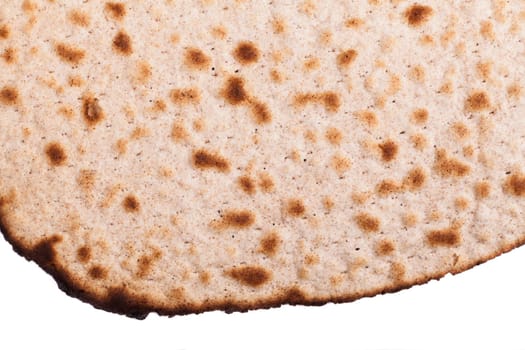 Round Matzah Shmura Saved Jewish Pesach Tradition Close-up