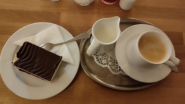 white cups coffee dessert food sweets cooking chocolate tea table cafe restaurant drink objects. High quality photo