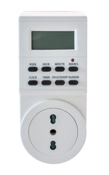 Electrical socket timer with schuko socket and italian