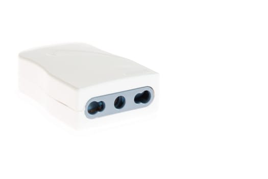 Withe Italian plug 16 ampere and adapter
