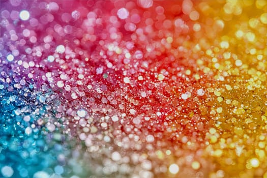 A breathtaking display of shimmering hues dances together, evoking a sense of wonder and festive celebration in vibrant tones.