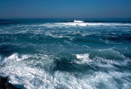 Coast of Pacific Ocean in California