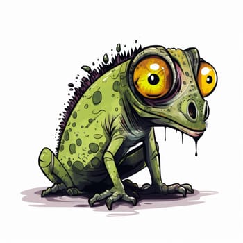 Vivid image of a chameleon. High quality photo