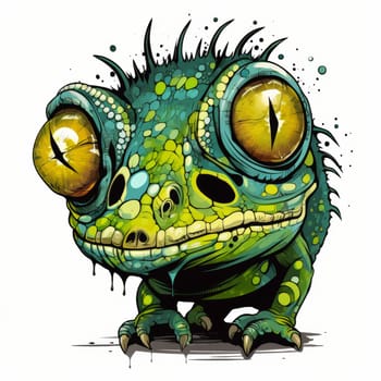 Vivid image of a chameleon. High quality photo