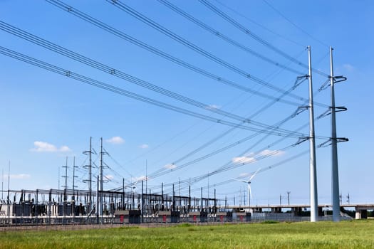 Substation of a power station in the Netherlands