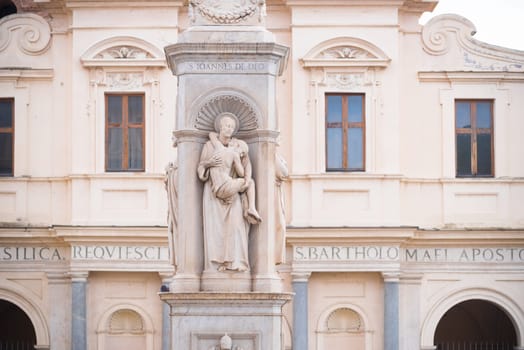 reminder of the rich past of the city of rome, italy
