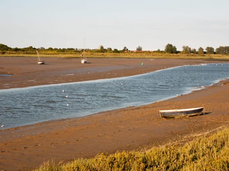 a river scene landscape maldon black water essex sunn day Essex  England  UK