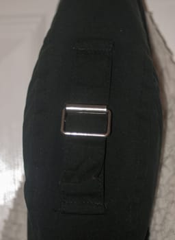 belt buckle metal black fabric cotton tied   Essex  England  UK