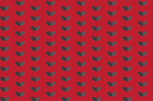 Halloween seamless pattern swarm of black bat on dark bg. Beautiful vector background for decoration halloween designs. Cute minimalistic texture illustration.