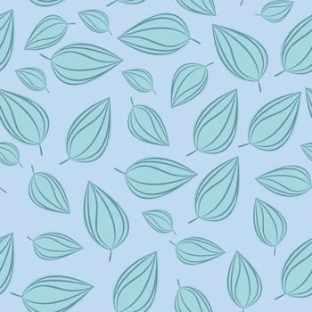 seamless with autumn leaves on colorful background. vector illustration