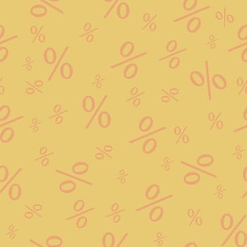 Percent seamless business background. Discount endless illustration. Economic finance promotion pattern
