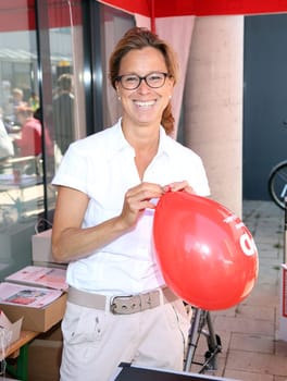 Karola Veit  , Bürgerschaftspräsidentin  Hambuerg .Stadtteilfest  in Hamburg  -Rotheburgsort mit Programm am 04.09.2017