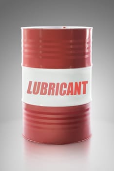 Empty and clean oil barrel isolated over white background