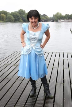 Tanja Schumann as Disney character ,. Dragon boat race in favor of Hamburg children's aid projects at the Hansa Rowing Club on the Alster Hamburg ,09.09.2017.