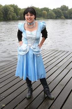 Tanja Schumann as Disney character ,. Dragon boat race in favor of Hamburg children's aid projects at the Hansa Rowing Club on the Alster Hamburg ,09.09.2017.