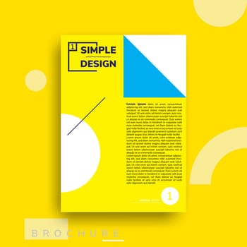 Colorful flat geometric covers design. Vector poster template. Modernism futuristic composition with simple shapes