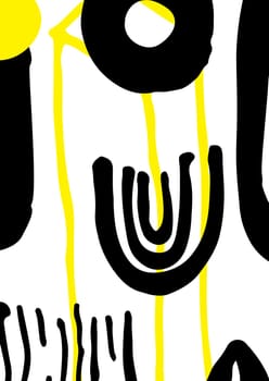 Simple decorative handmade background for design project, cover with isolated elements in clipping mask