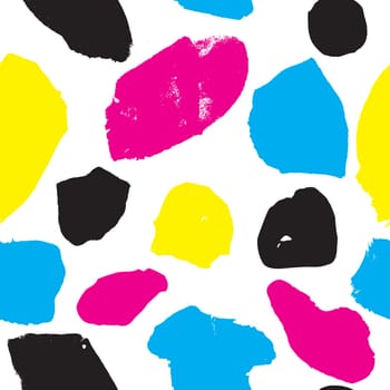 Creative bright colorful seamless patterns with abstract spots. Fashionable is ideal for textiles