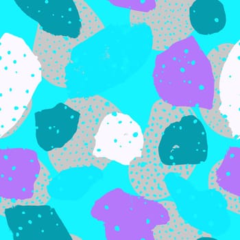Creative bright colorful seamless patterns with abstract spots. Fashionable is ideal for textiles