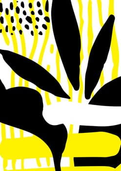 Simple decorative handmade background for design project, cover with isolated elements in clipping mask