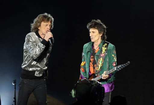 Mick Jagger and  Ron Wood ,.Die Rolling Stones haben in Hamburg ihre Europatournee No Filter im Stadtpark Hamburg  gestartet am 09.09.2017