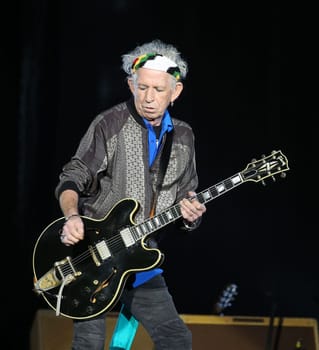 Keith Richards ,.Die Rolling Stones haben in Hamburg ihre Europatournee No Filter im Stadtpark Hamburg  gestartet am 09.09.2017