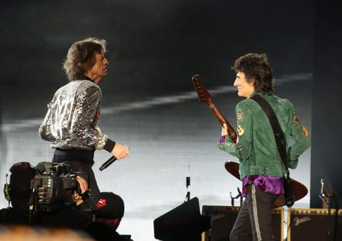 Mick Jagger and  Ron Wood ,.Die Rolling Stones haben in Hamburg ihre Europatournee No Filter im Stadtpark Hamburg  gestartet am 09.09.2017