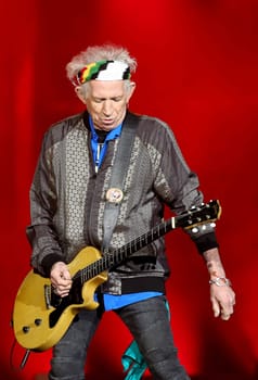 Keith Richards ,.Die Rolling Stones haben in Hamburg ihre Europatournee No Filter im Stadtpark Hamburg  gestartet am 09.09.2017