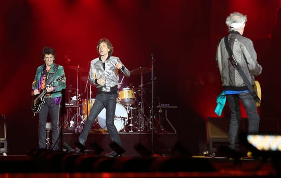 Mick Jagger ,Ron Wood ,  Charlie Watts und  Keith Richards ,.Die Rolling Stones haben in Hamburg ihre Europatournee No Filter im Stadtpark Hamburg  gestartet am 09.09.2017