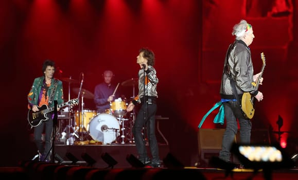 Mick Jagger ,Ron Wood ,  Charlie Watts und  Keith Richards ,.Die Rolling Stones haben in Hamburg ihre Europatournee No Filter im Stadtpark Hamburg  gestartet am 09.09.2017